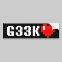 Geek <3 bumper stickers