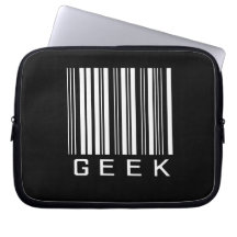 Geek Barcode Laptop Sleeves