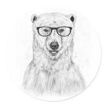 Geek bear stickers