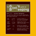 Geek Beekeeping (Debugging) - Postcard postcards