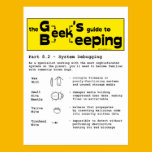 Geek Beekeeping (Debugging) - Postcard postcards
