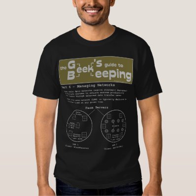 Geek Beekeeping  Networks  - Black T-shirt
