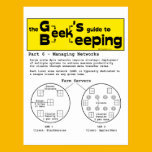 Geek Beekeeping (Networks) - Postcard postcards