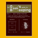 Geek Beekeeping (System Overview) - Postcard postcards