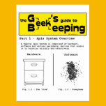 Geek Beekeeping (System Overview) - Postcard postcards
