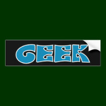 Geek Blue bumper stickers by techatfirstsite_II Geek Blue bumper stickers