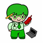 Geek Boy Acrylic Cut Out