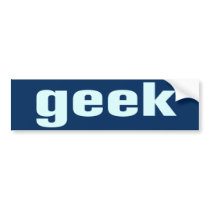 Geek BumperSticker