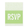 Geek Chic Binary Code RSVP Postcard, Green