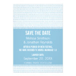 Geek Chic Binary Save the Date Invite, Blue