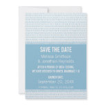 Geek Chic Binary Save the Date Invite, Blue