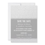 Geek Chic Binary Save the Date Invite, Gray