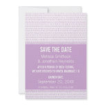 Geek Chic Binary Save the Date Invite, Lilac