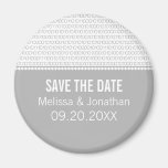 Geek Chic Save the Date Magnet, Gray