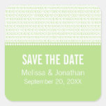 Geek Chic Save the Date Stickers, Green