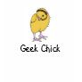 Geek Chick Logo (White) Tees