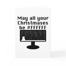 Geek Christmas Card card