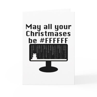 Geek Christmas Card by slagathor