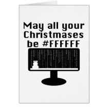 Geek Christmas Card cards