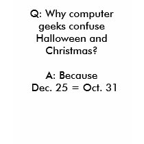 Geek Halloween and Christmas Confusion