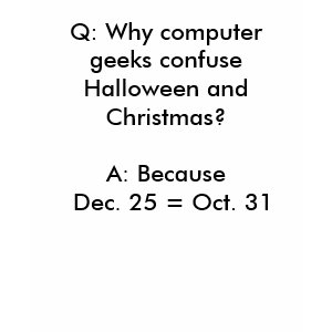 Geek Halloween and Christmas Confusion