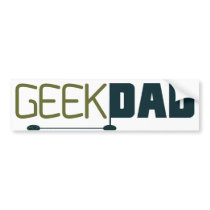 Geek Dad Bumper Sticker