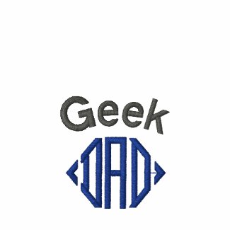 Geek Dad embroidered polo shirt