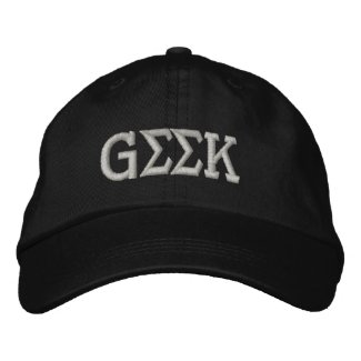 Geek Embroidered Baseball Cap