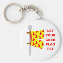 geek flag key chains