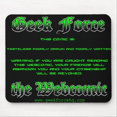 Geek Force Comic Mousepad by redphantom