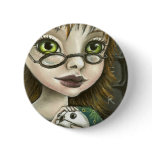 geek girl and her pet mouse buttons
