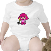geek girl baby bodysuit