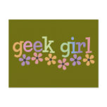 Geek Girl Daisies postcards