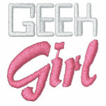 Geek Girl Embroidered Polo Shirt embroidered shirts by stitchshop Geek Girl Embroidered Polo Shirt embroidered shirts