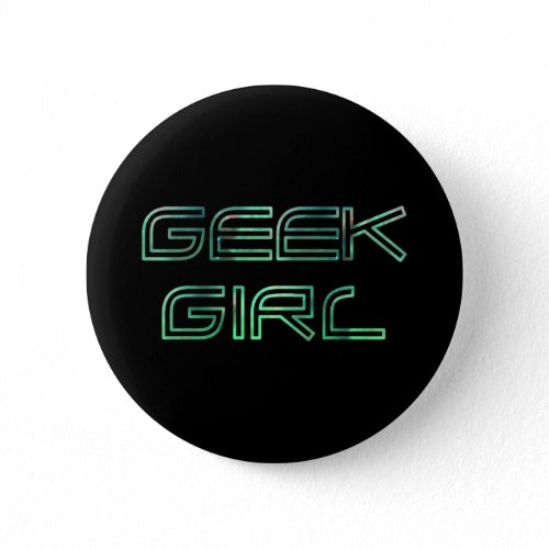 geek girl keychain button