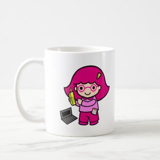geek girl mug