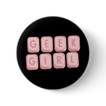 Geek Girl Pink Keyboard buttons