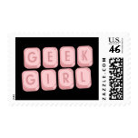 Geek Girl Pink Keyboard postage