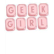 Geek Girl Pink Keyboard t-shirts