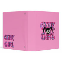 Geek Girl Plaid Notebook binders by geekme Geek Girl Plaid Notebook binders