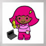 geek girl print