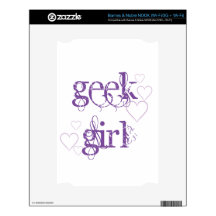 Geek girl skins for NOOK