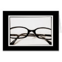 Geek Glasses Blank Card by jesseesuem Geek Glasses Blank Card