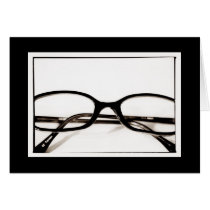 Geek Glasses Blank Card by jesseesuem Geek Glasses Blank Card