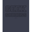 Geek Goddess (White on Navy) t-shirts