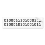 "GEEK" in binary code Bumper Stickers