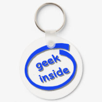 Geek Inside Keyring keychains
