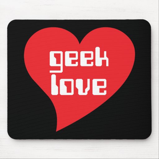 Geek Love by Genepool Design Mouse Mats