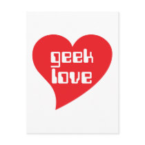 Geek Love by Genepool Design postcards by GenepoolDesign Geek Love by Genepool Design postcards