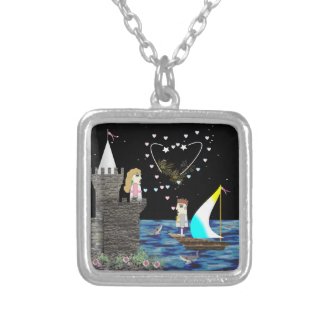 Geek Love Old Game School Custom Personalized Necklace